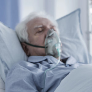 Ein beatmeter junger Patient